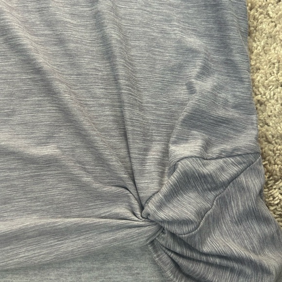 Apana Purple Gray cropped Muscle Tee Sleeveless Top - Picture 2 of 4